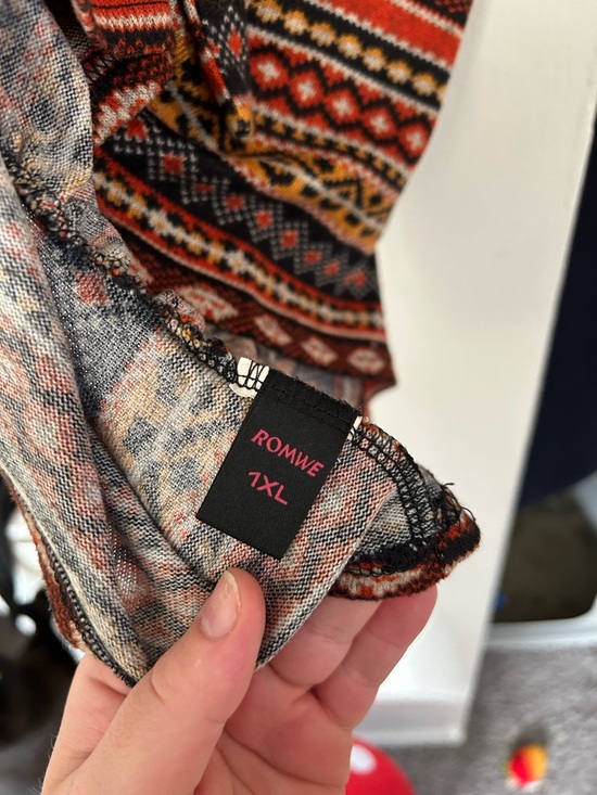 ROMWE Rust Multi Patterned Halter Camisole - Picture 4 of 4